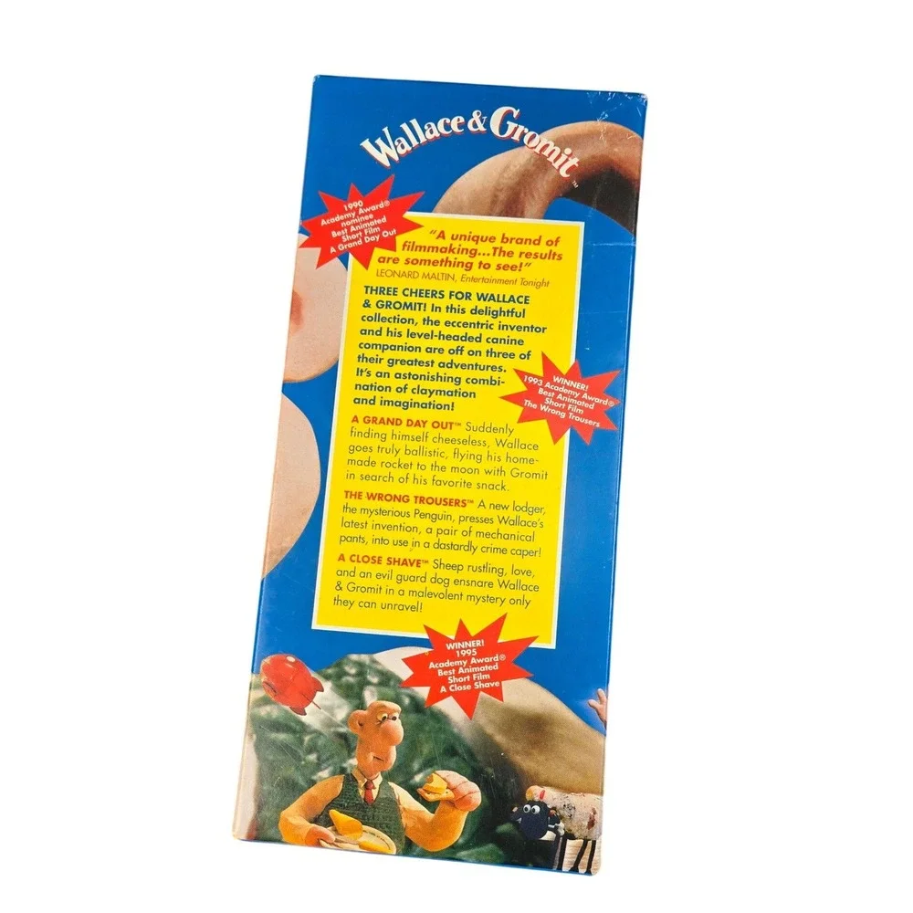 Wallace & Gromit VHS Trilogy BBC‎ Clamshell Set Aardman Animation